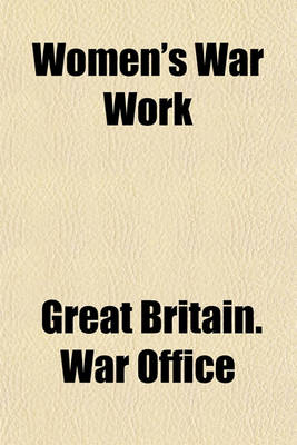 Book cover for Women's War Work