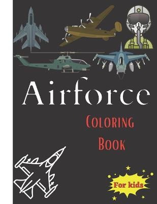 Book cover for Airforce coloring book for kids