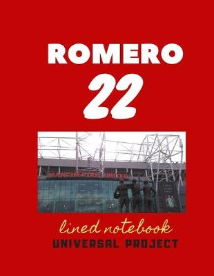 Book cover for 22 ROMERO lined notebook