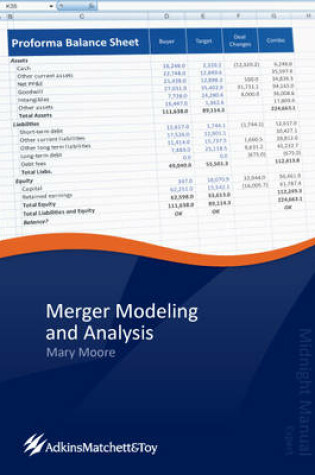 Cover of Merger Modeling and Analysis
