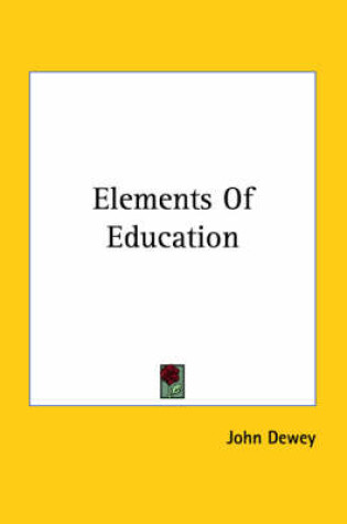 Cover of Elements of Education