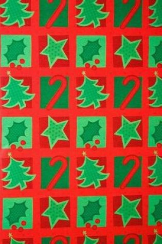 Cover of Red and Green Christmas Wrapping Paper Journal