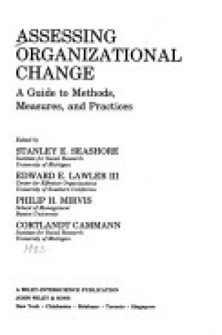 Cover of Assessing Organizational Change