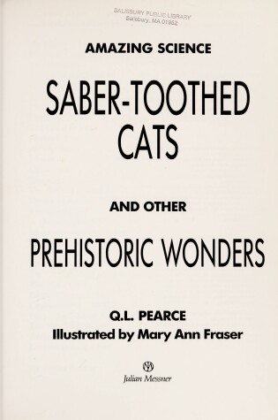 Cover of Saber-Toothed Cats and Other Prehistoric Wonders