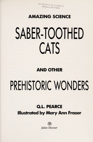 Book cover for Saber-Toothed Cats and Other Prehistoric Wonders