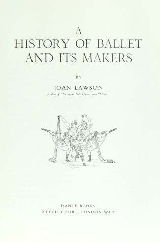 Cover of History of Ballet and Its Makers