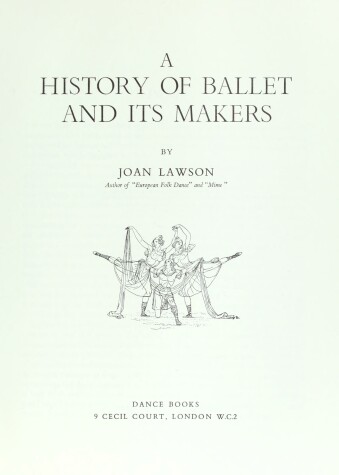 Book cover for History of Ballet and Its Makers