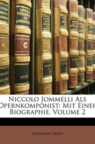 Cover of Niccolo Jommelli ALS Opernkomponist