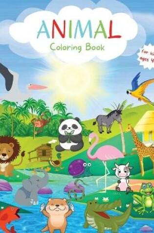 Cover of Animal Coloring Book for Kids
