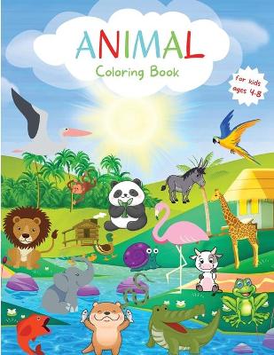 Book cover for Animal Coloring Book for Kids