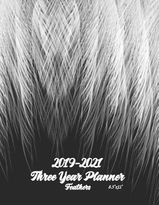 Book cover for 2019-2021 Feathers Three Year Planner 8.5"x11"