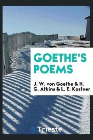 Cover of Goethe's Poems