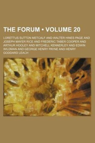 Cover of The Forum (Volume 20)