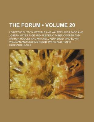 Book cover for The Forum (Volume 20)