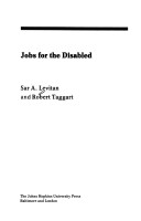 Book cover for Jobs for the Disabled