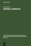 Book cover for Simon Lemnius