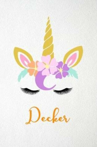Cover of Decker A5 Lined Notebook 110 Pages