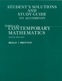 Book cover for Topics in Contemporary Mathematics Solutions Guide Sixth Edition