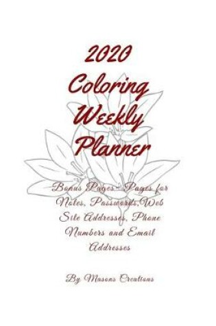Cover of 2020 Coloring Weekly Planner