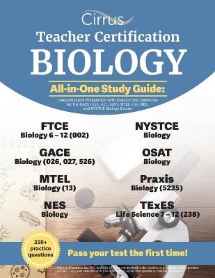 Book cover for Teacher Certification Biology All-in-One Study Guide