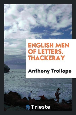 Book cover for English Men of Letters. Thackeray