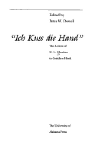 Cover of "Ich Kuss die Hand"