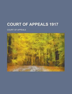 Book cover for Court of Appeals 1917