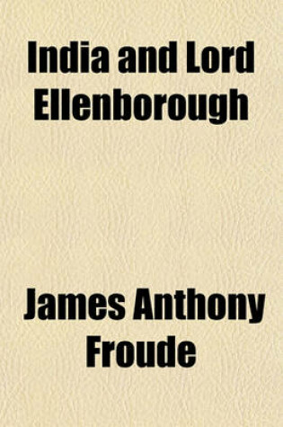 Cover of India and Lord Ellenborough