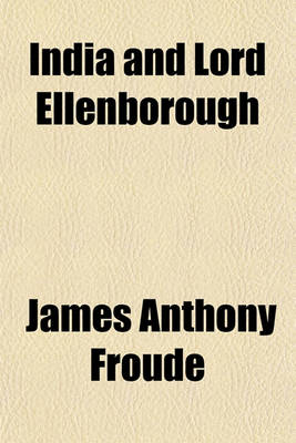 Book cover for India and Lord Ellenborough