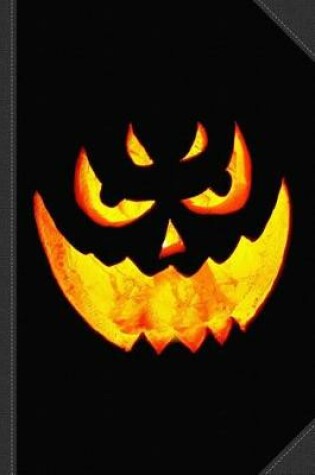 Cover of Evil Glowing Pumpkin Journal Notebook