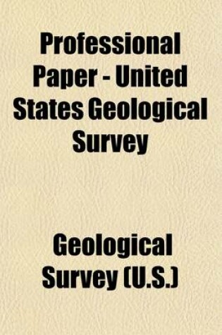 Cover of Professional Paper - United States Geological Survey Volume 8