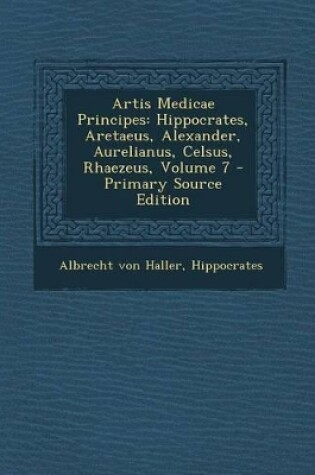 Cover of Artis Medicae Principes