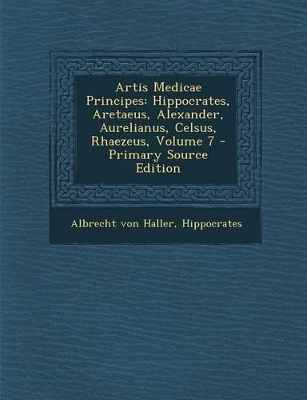 Book cover for Artis Medicae Principes