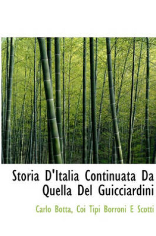 Cover of Storia D'Italia Continuata Da Quella del Guicciardini
