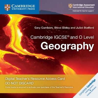 Cover of Cambridge IGCSE® and O Level Geography Digital Teacher's Resource Access Card