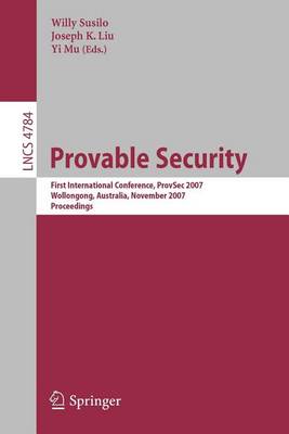 Cover of Provable Security