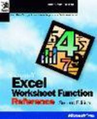 Cover of Microsoft Excel Worksheet Function Reference