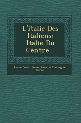 Cover of L'Italie Des Italiens