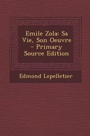 Cover of Emile Zola