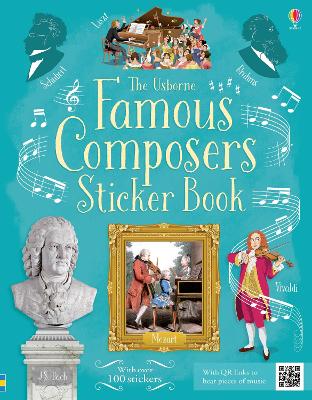 Book cover for Famous Composers Sticker Book