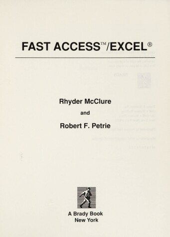 Book cover for Fast Access Microsoft EXCEL