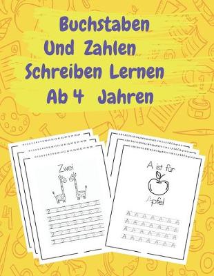 Book cover for buchstaben und zahlen schreiben lernen ab 4 jahren