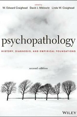 Cover of Psychopathology: History, Diagnosis, and Empirical Foundations