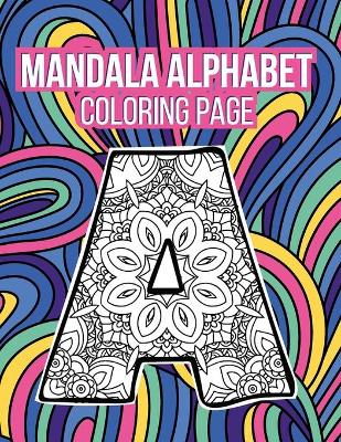 Book cover for Mandala Alphabet Coloring Page