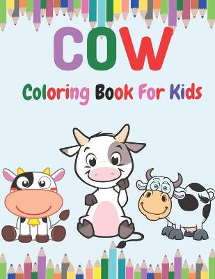 Book cover for Cow Coloring book for Kids