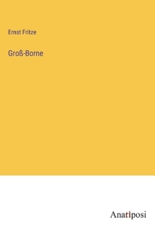 Cover of Gro�-Borne