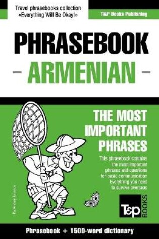 Cover of English-Armenian phrasebook and 1500-word dictionary