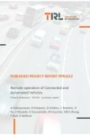 Book cover for Remote operation of Connected and Automated Vehicles