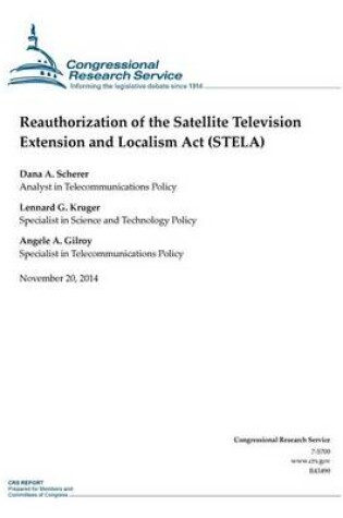 Cover of Reauthorization of the Satellite Television Extension and Localism Act (STELA)