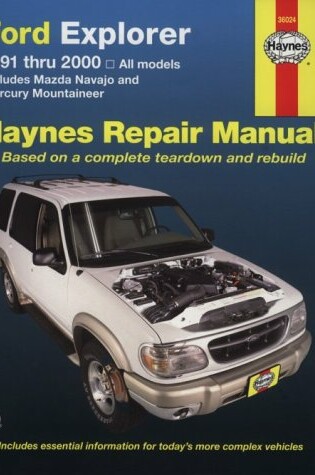 Cover of Ford Explorer, Mazda Navajo and Mercury Mountaineer (1991-2000) Automotive Repair Manual